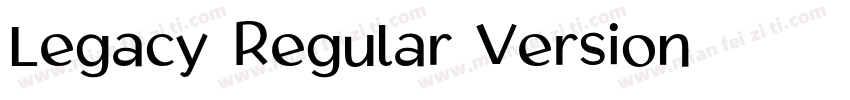 Legacy Regular Version 1001PS Vers字体转换